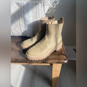 Time and Tru Light Brown Combat Boots